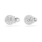 Brincos Swarovski stud Dextera Lapidação redonda, Esfera, Branco, Lacado a ródio