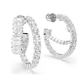 BRINCOS SWAROVSKI MATRIX HEART HOOP
