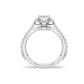 Anel Swarovski Una Angelic ring, Round cut, White, Silver-tone finish
58