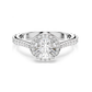 Anel Swarovski Una Angelic ring, Round cut, White, Silver-tone finish
58