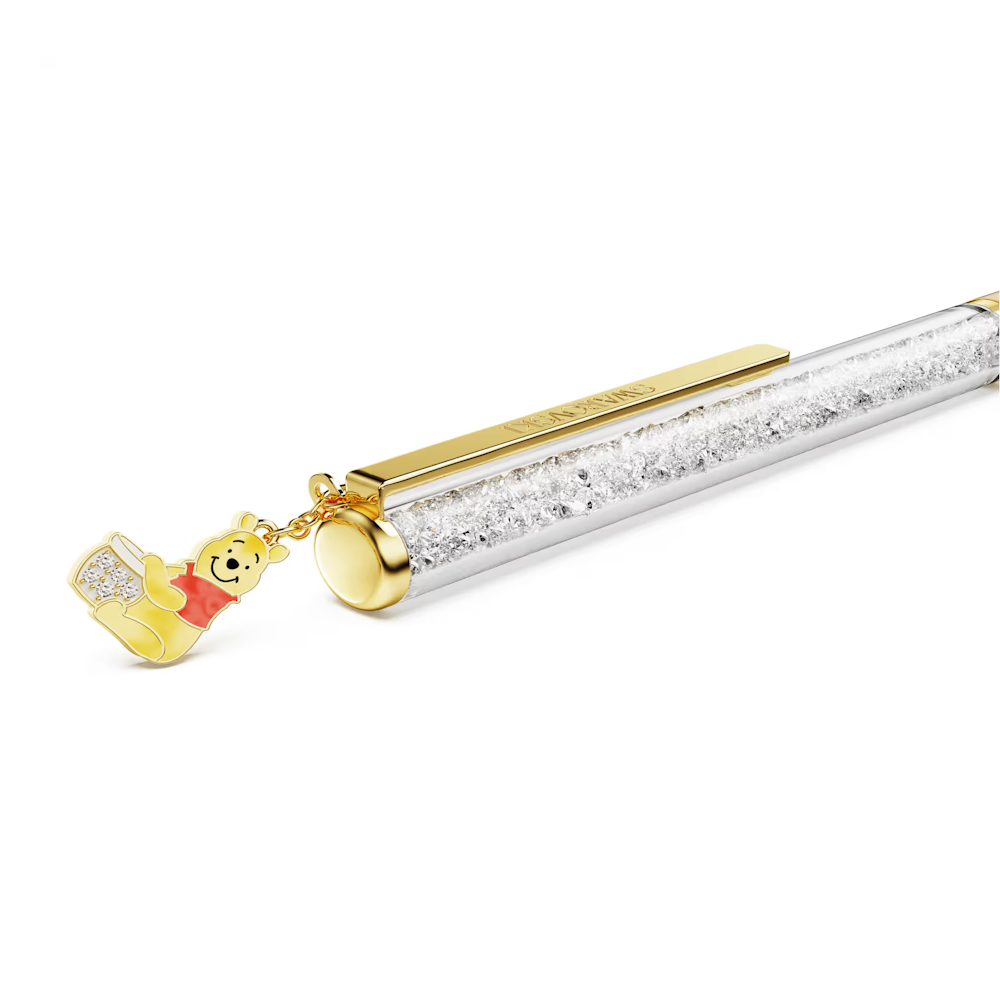 Esferográfica Swarovski Crystalline Edição Winnie the Pooh, Lacado a amarelo, revestimento em tom dourado