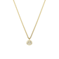 Colar duplo Swarovski layered Sublima Branco, Lacado a dourado