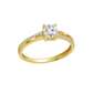 ANEL EM OURO 9K 375% C/ ZIECONIAS