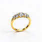 ANEL EM OURO 19,2K C/ DIAMANTES