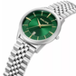 RELOGIO POLICE  HOMEM MOST. VERDE BRACELETE EM AÇO