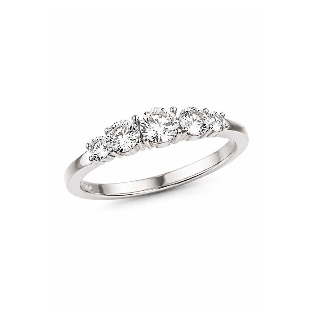 ANEL EM OURO 19,2K COM DIAMANTES LABORATORIO 0,55CT