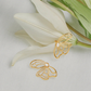 BRINCOS ONE SENHORA MARGOT PETAL GOLD
