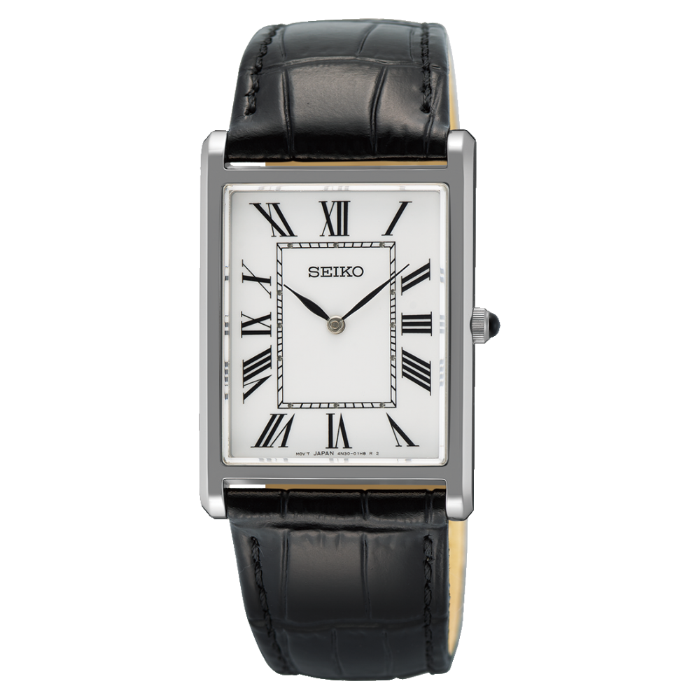 RELOGIO SEIKO HOMEM CLASSICO RET. VIDRO SAFIRA CX PRATEADO MOST. BRANCO