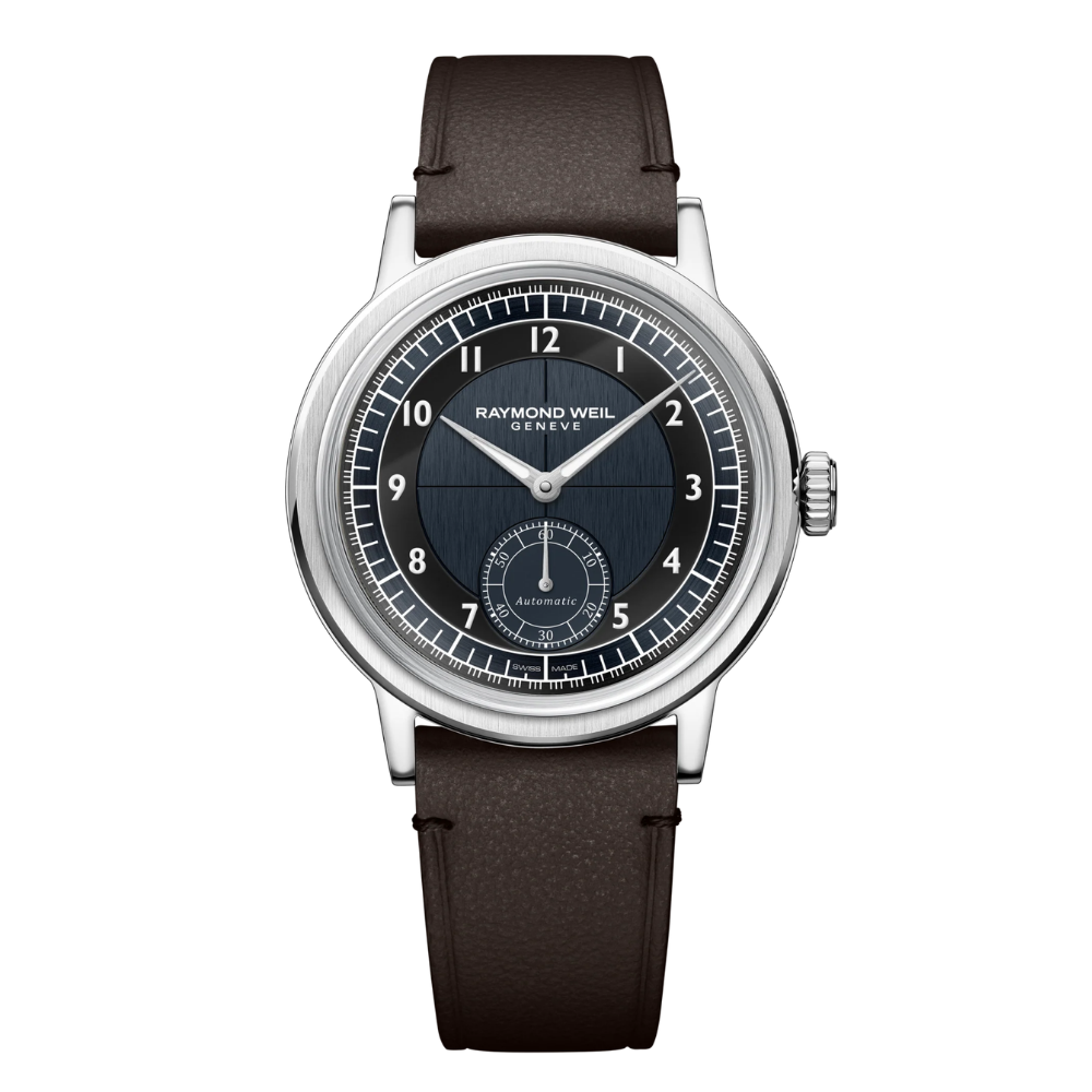 Relógio Raymond Weil Milesime Tuxedo H Aut Aço Mst Azul Preto
