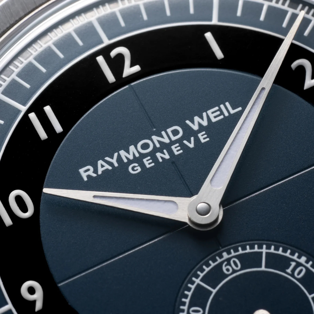Relógio Raymond Weil Milesime Tuxedo H Aut Aço Mst Azul Preto