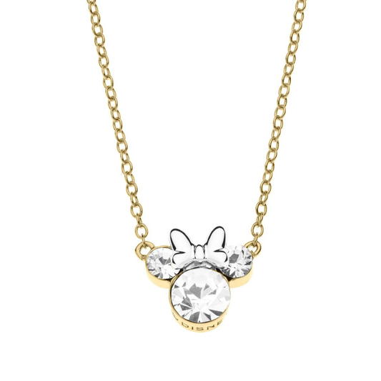 COLAR MINNIE EM PRATA 925 DISNEY COM ZIRCONIAS