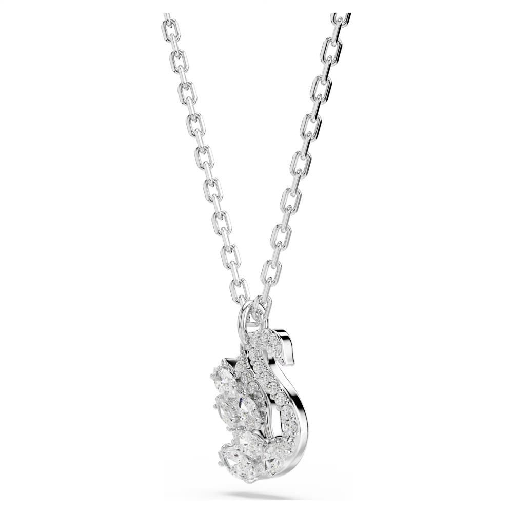 Pingente Swarovski Swan Combinação de lapidações, Cisne, Branco, Lacado a ródio