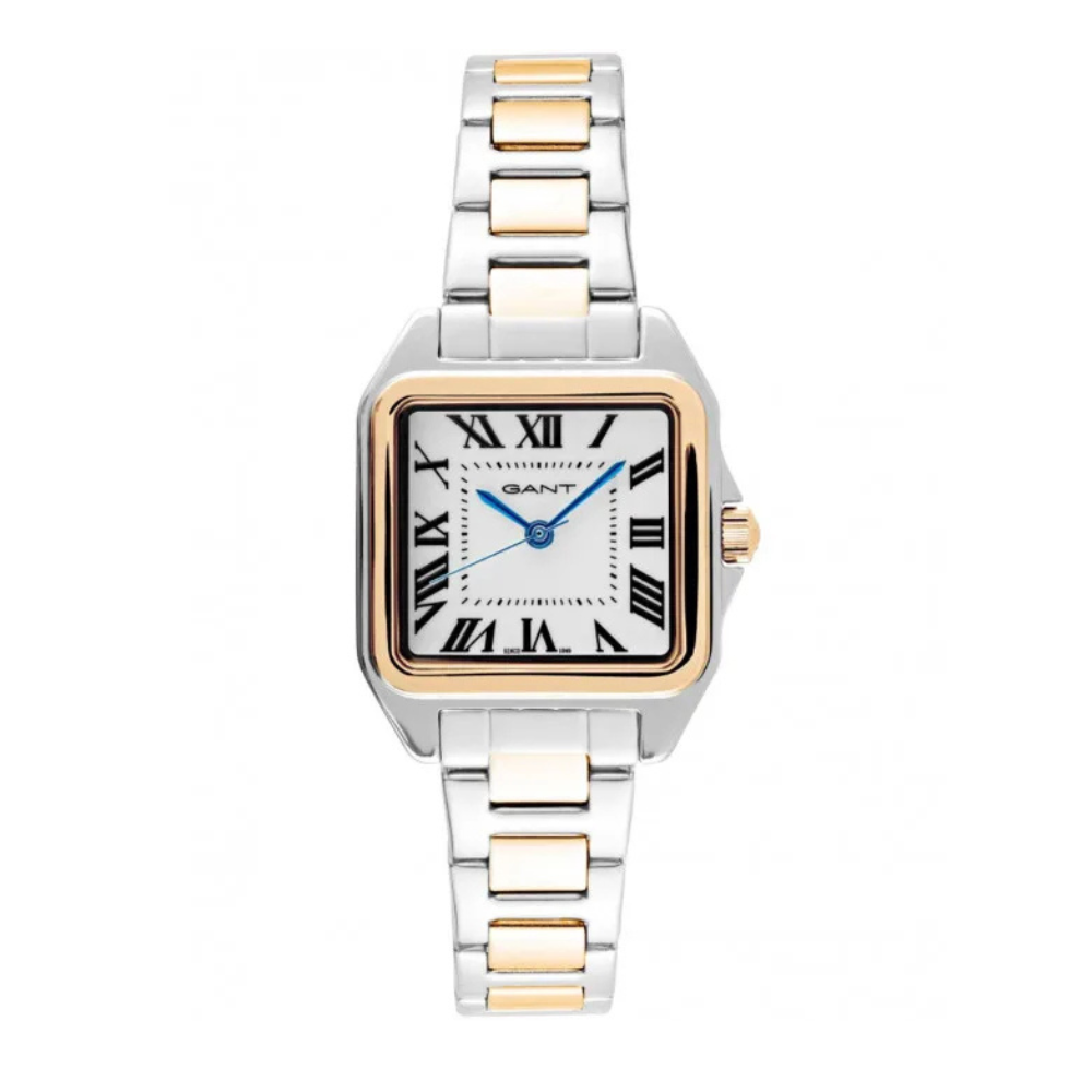 RELOGIO GANT SENHORA SENECA MID. 26MM  BRANCO AÇO BICOLOR