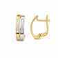 BRINCOS EM OURO 9K COM ZIRCONIAS