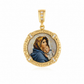 MEDALHA EM PRATA 925 COM ESMALTE MEDALHA DIVINA