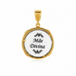 MEDALHA EM PRATA 925 COM ESMALTE MEDALHA DIVINA