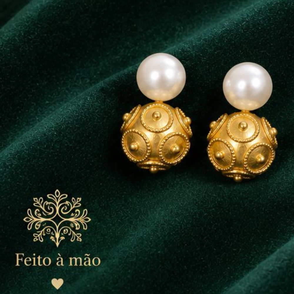 BRINCOS EM PRATA 925 PORTUGUESA MANUAL - INÊS BARBOSA