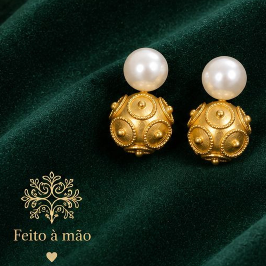 BRINCOS EM PRATA 925 PORTUGUESA MANUAL - INÊS BARBOSA
