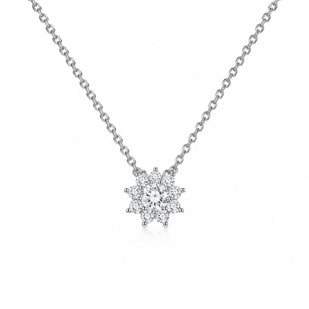 COLAR EM PRATA 925 COM ZIRCONIAS