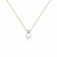 COLAR EM PRATA 925 COM PEROLA E ZIRCONIA