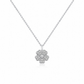 COLAR EM PRATA 925 COM FLOR EM ZIRCONIAS