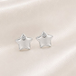BRINCOS EM PRATA 925 PRATEADO ESTRELA COM ZIRCONIA