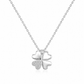 COLAR EM PRATA 925 COM TREVO E ZIRCONIAS