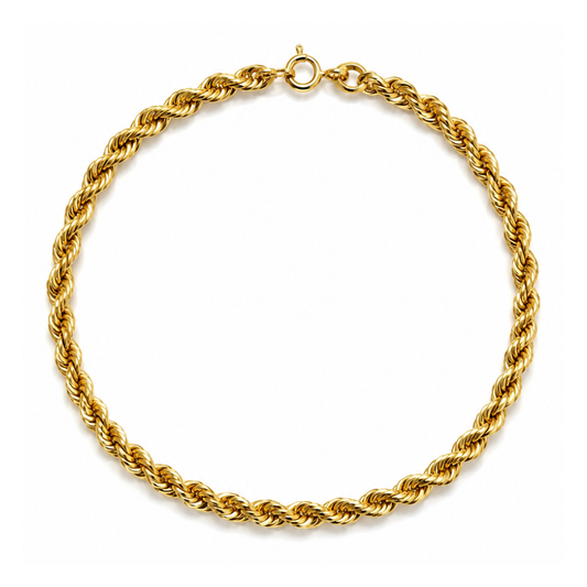 PULSEIRA EM OURO 9K ( CORDA OCA )