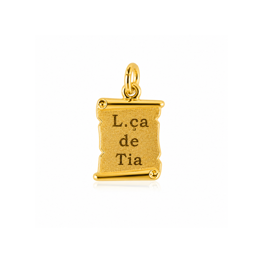 MEDALHA EM OURO 19.2K - LÇA TIA