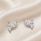 BRINCOS EM PRATA 925 COM 2 ZIRCONIAS