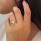 ANEL EM OURO COM DIAMANTES DE LABORATORIO