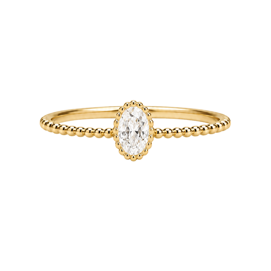 ANEL EM OURO 9K COM PEDRA ZIRCONIA COR
