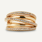 ANEL VIDAL & VIDAL EM BRONZE COM BANHO DE OURO 18K