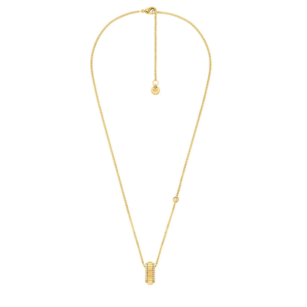 COLAR PAVE MICHAEL KORS EM AÇO PLAQUEDO A OURO18K