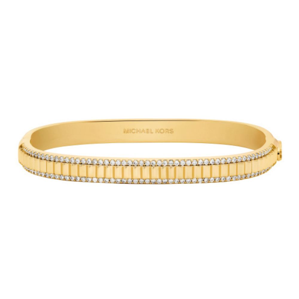 ESCRAVA MICHAEL KORS EM AÇO PLAQUEDO A OURO18K