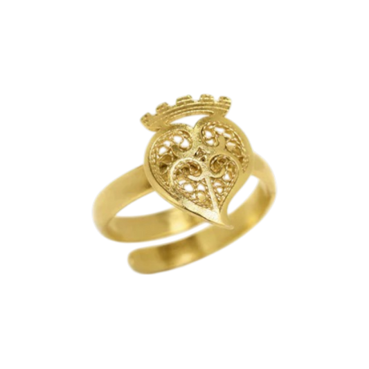 Anel Santa Luzia em Filigrana