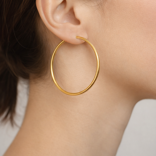 ARGOLAS EM OURO 19,2K PESO 2,7GR PT