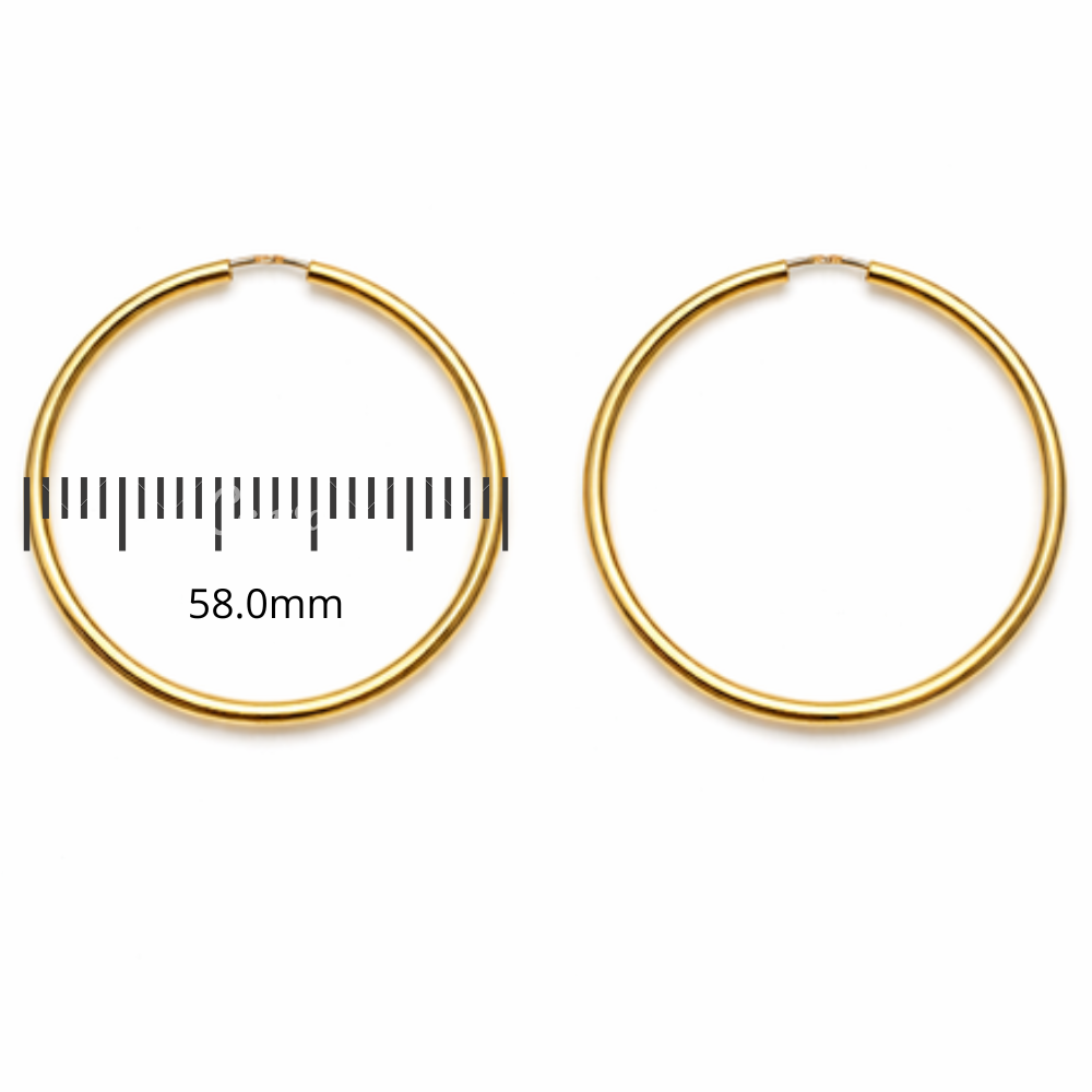 ARGOLAS EM OURO 19,2K ( TAM. GRANDE )