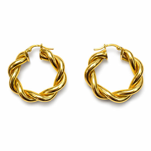 ARGOLAS EM OURO 19,2K