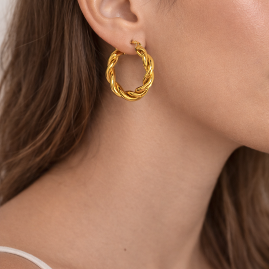 ARGOLAS EM OURO 19,2K