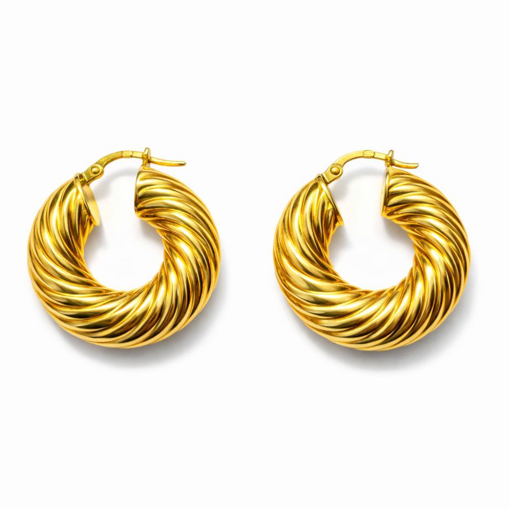 ARGOLAS EM OURO 19,2K