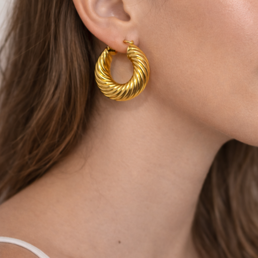 ARGOLAS EM OURO 19,2K