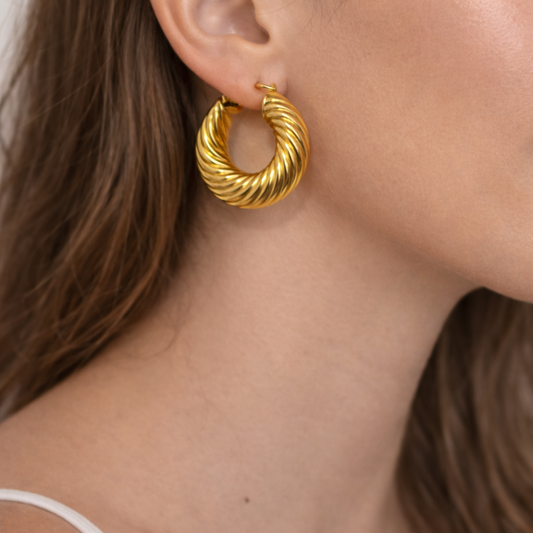 ARGOLAS EM OURO 19,2K