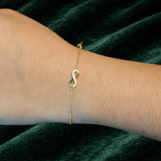 PULSEIRA EM PRATA 925% INFINITO COM ZIRCÓNIAS