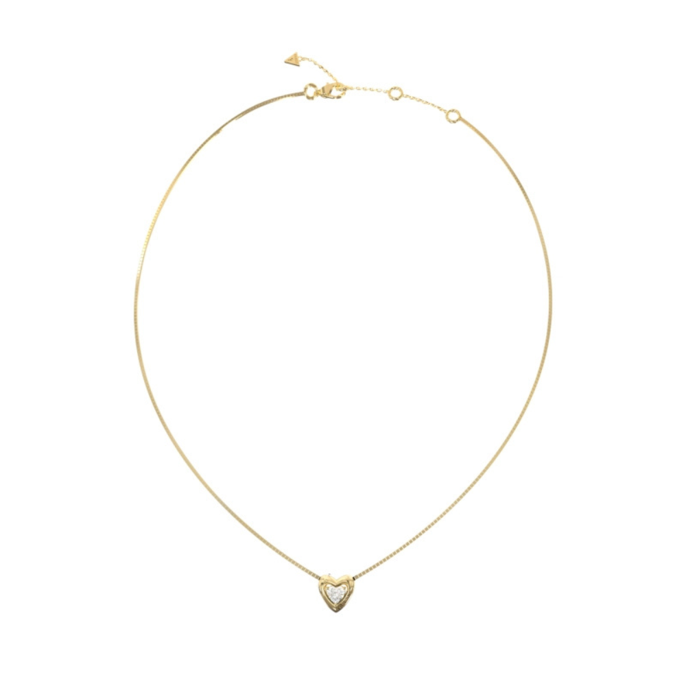 FIO GUESS EM AÇO DOURADO LOVE HEART