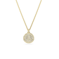 Colar duplo Swarovski layered Sublima Branco, Lacado a dourado