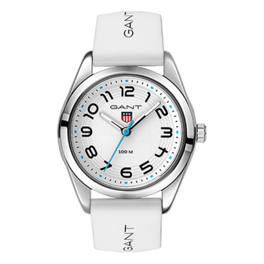 RELOGIO GANT TEENS GRADUATE 32mm SILICONE BRANCO LOGO