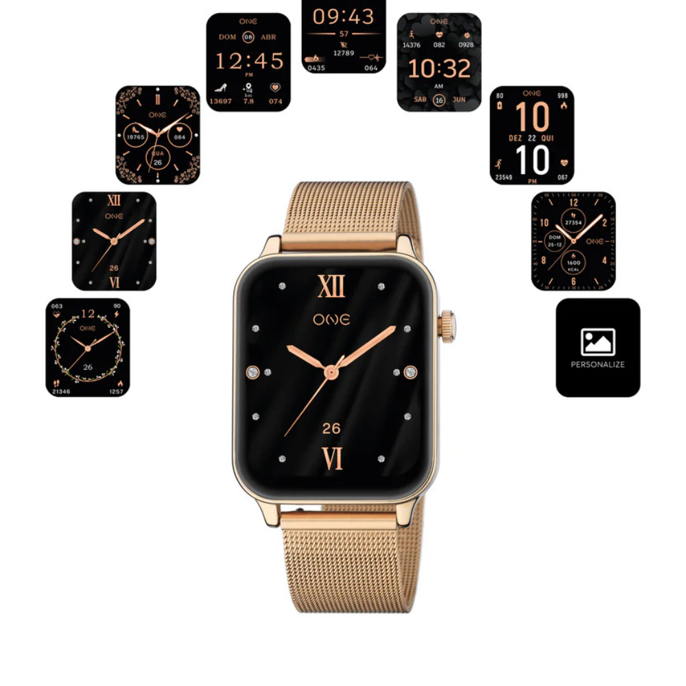 SMARTWATCH ONE FRAME ROSE GOLD MESH