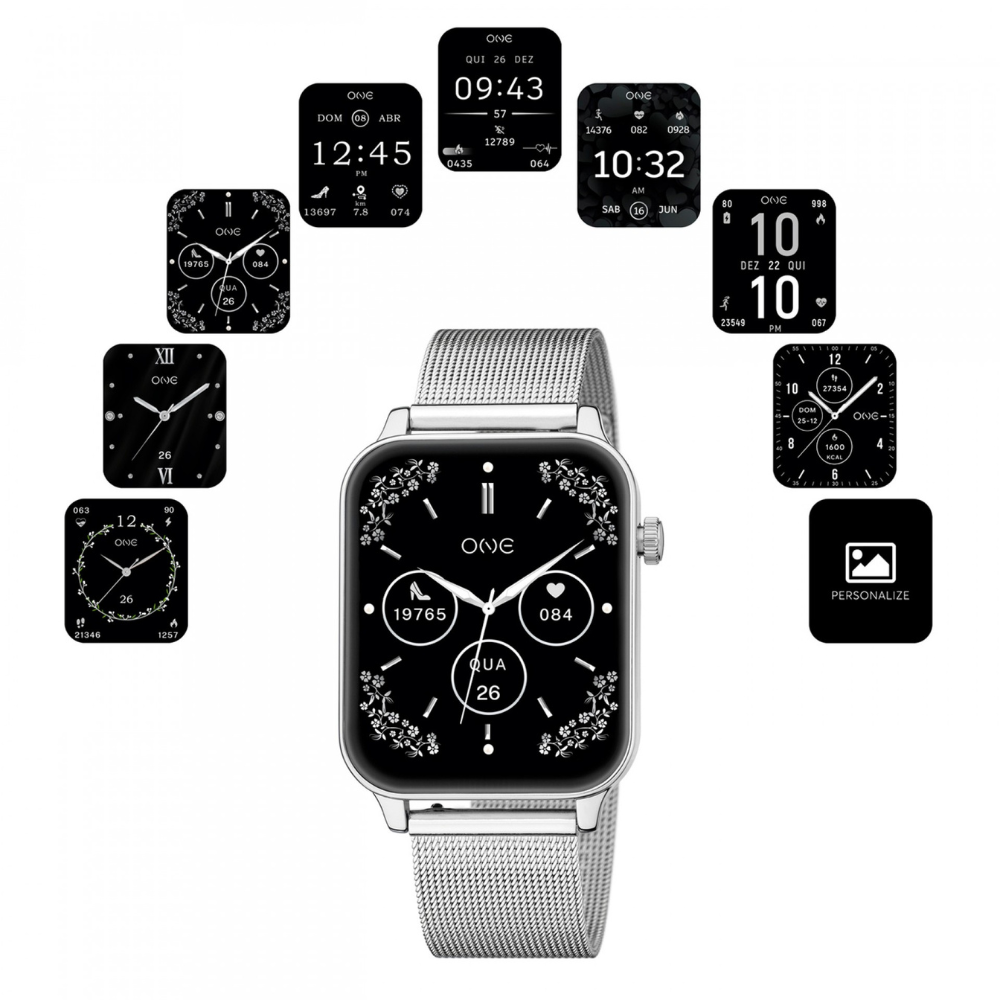 SNARTWATCH ONE FRAME SILVER MESH