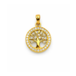 MEDALHA EM OURO 19,2K C/ ZIRCONIAS